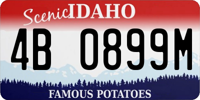 ID license plate 4B0899M