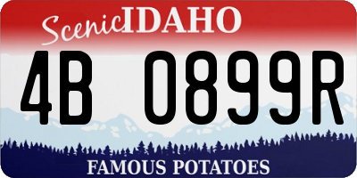 ID license plate 4B0899R