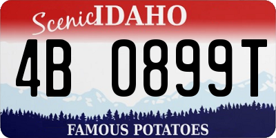 ID license plate 4B0899T