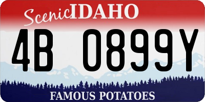 ID license plate 4B0899Y