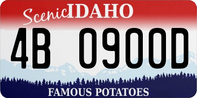 ID license plate 4B0900D