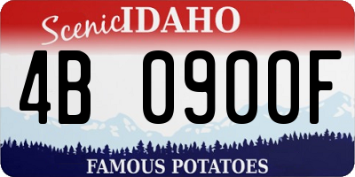 ID license plate 4B0900F