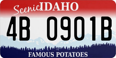 ID license plate 4B0901B