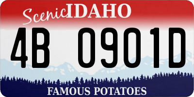 ID license plate 4B0901D