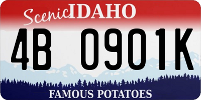 ID license plate 4B0901K