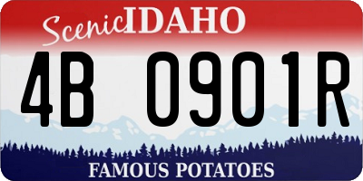 ID license plate 4B0901R