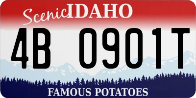 ID license plate 4B0901T