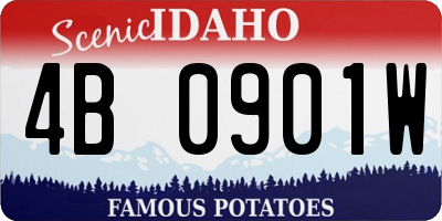 ID license plate 4B0901W