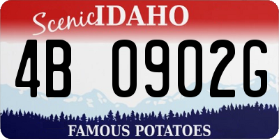 ID license plate 4B0902G