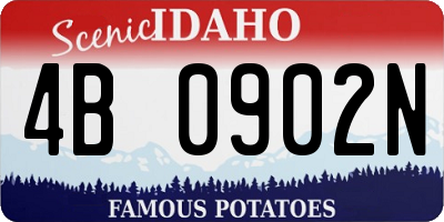 ID license plate 4B0902N