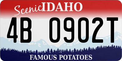 ID license plate 4B0902T