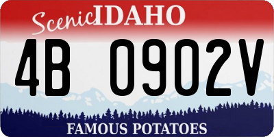 ID license plate 4B0902V