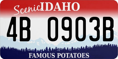 ID license plate 4B0903B