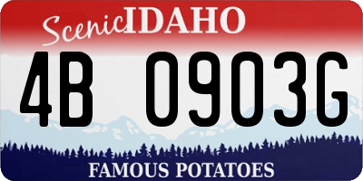 ID license plate 4B0903G