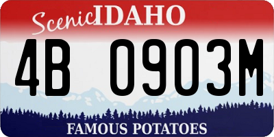 ID license plate 4B0903M