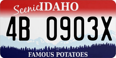 ID license plate 4B0903X