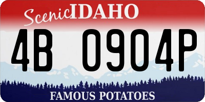 ID license plate 4B0904P