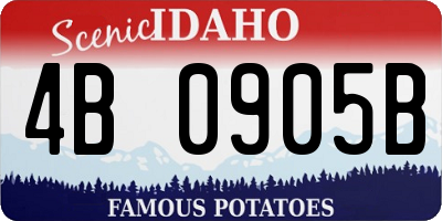 ID license plate 4B0905B