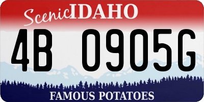ID license plate 4B0905G