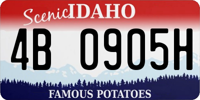 ID license plate 4B0905H