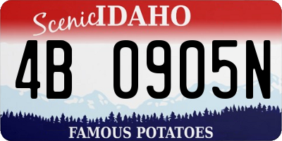 ID license plate 4B0905N