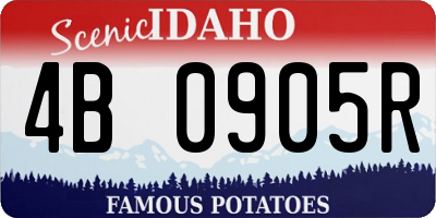 ID license plate 4B0905R