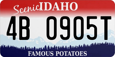 ID license plate 4B0905T