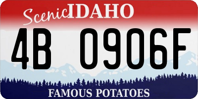 ID license plate 4B0906F