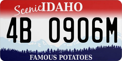 ID license plate 4B0906M