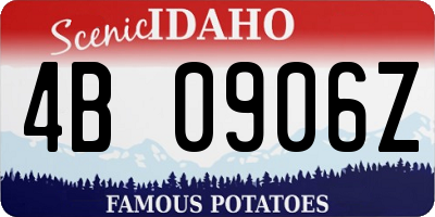 ID license plate 4B0906Z