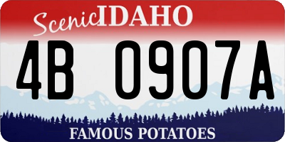 ID license plate 4B0907A