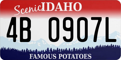 ID license plate 4B0907L