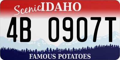 ID license plate 4B0907T