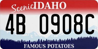ID license plate 4B0908C