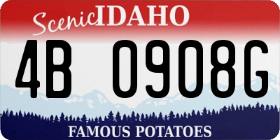 ID license plate 4B0908G