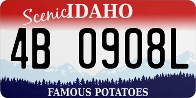 ID license plate 4B0908L
