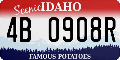 ID license plate 4B0908R