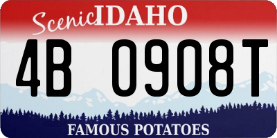 ID license plate 4B0908T