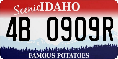 ID license plate 4B0909R