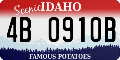 ID license plate 4B0910B