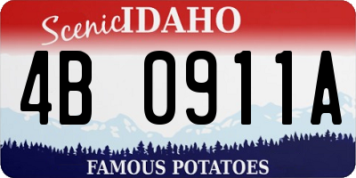 ID license plate 4B0911A