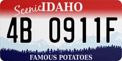 ID license plate 4B0911F