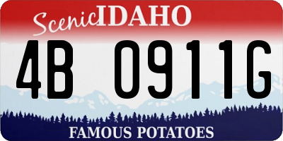 ID license plate 4B0911G