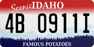 ID license plate 4B0911I