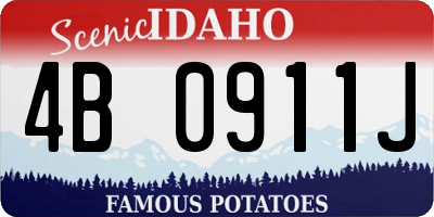 ID license plate 4B0911J