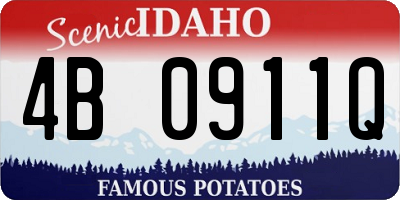 ID license plate 4B0911Q