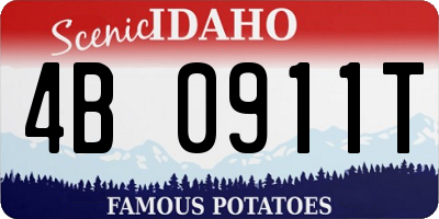 ID license plate 4B0911T