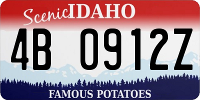 ID license plate 4B0912Z