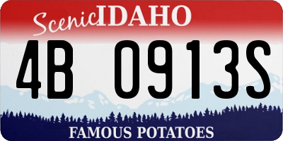 ID license plate 4B0913S