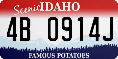 ID license plate 4B0914J